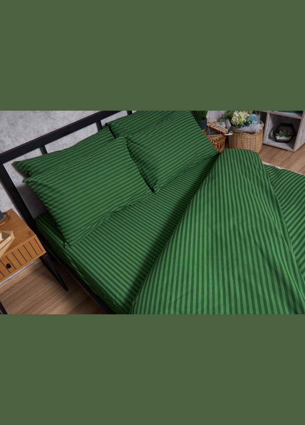 Комплект постельного белья Бязь Gold Люкс семейный 143х210х2 наволочки 2х70х70 (MS-820003282) Moon&Star Juniper (288536029)