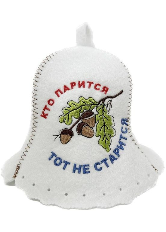 Шапка для бани и сауны из полиэстера Кто парится,тот не старится No Brand (371276219)