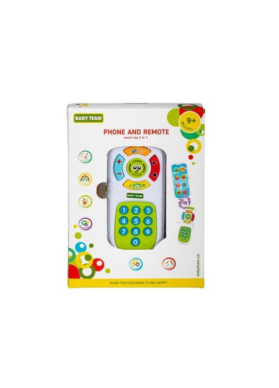 Детская музыкальная игрушка 2 в 1 "Телефон и пульт" 8652 Baby Team (328961341)