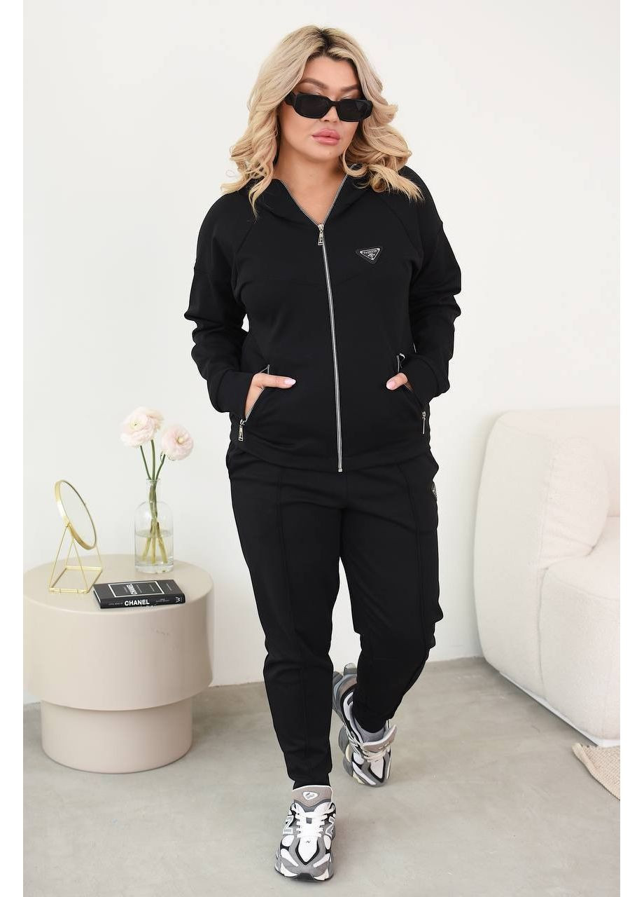 Спортивний костюм (толстовка, штани), колір Чорний Fashion (361268357)