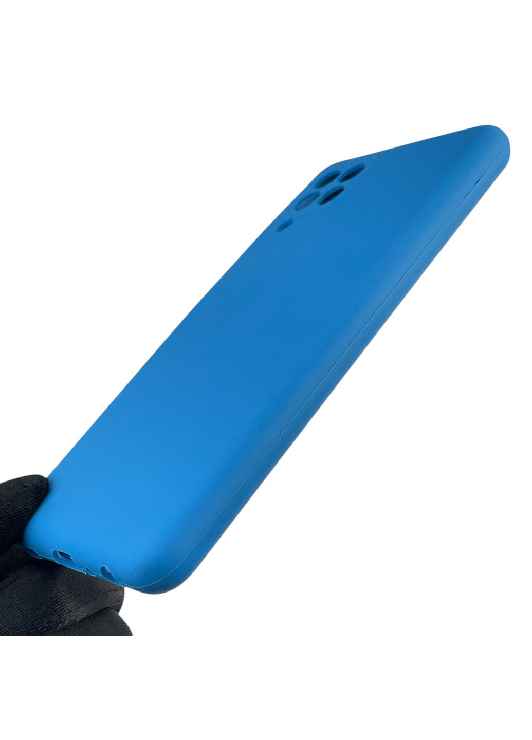 Чехол для Galaxy M22 4G (SM-M225F) силиконовый с микрофиброй нескользящий на самсунг м22 4г синий Samsung (366390321)