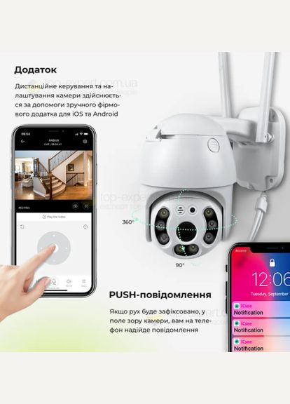 Возвратная уличная IP камера видеонаблюдения IP камера 19H WiFi камера 360 - KS269 kod - 0421 Sonic (326798601)