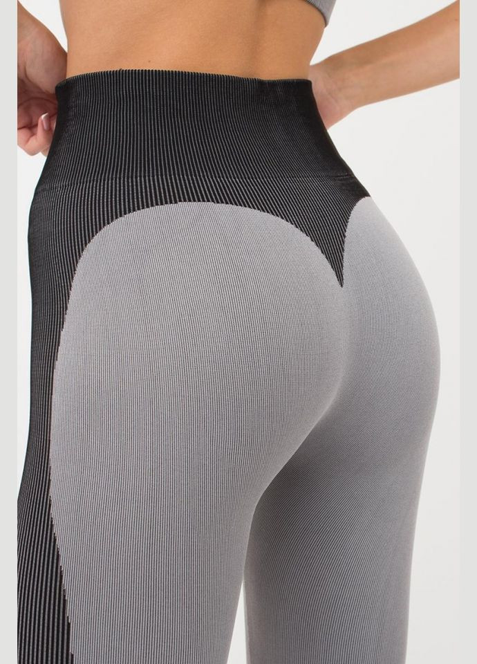 Легінси жіночі безшовні спортивні зі вставкою у рубчик Giulia LEGGINGS COLOR BLOCK (316683769)