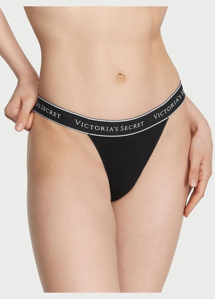 Женские трусики бикини S черные Victoria's Secret (286048193)