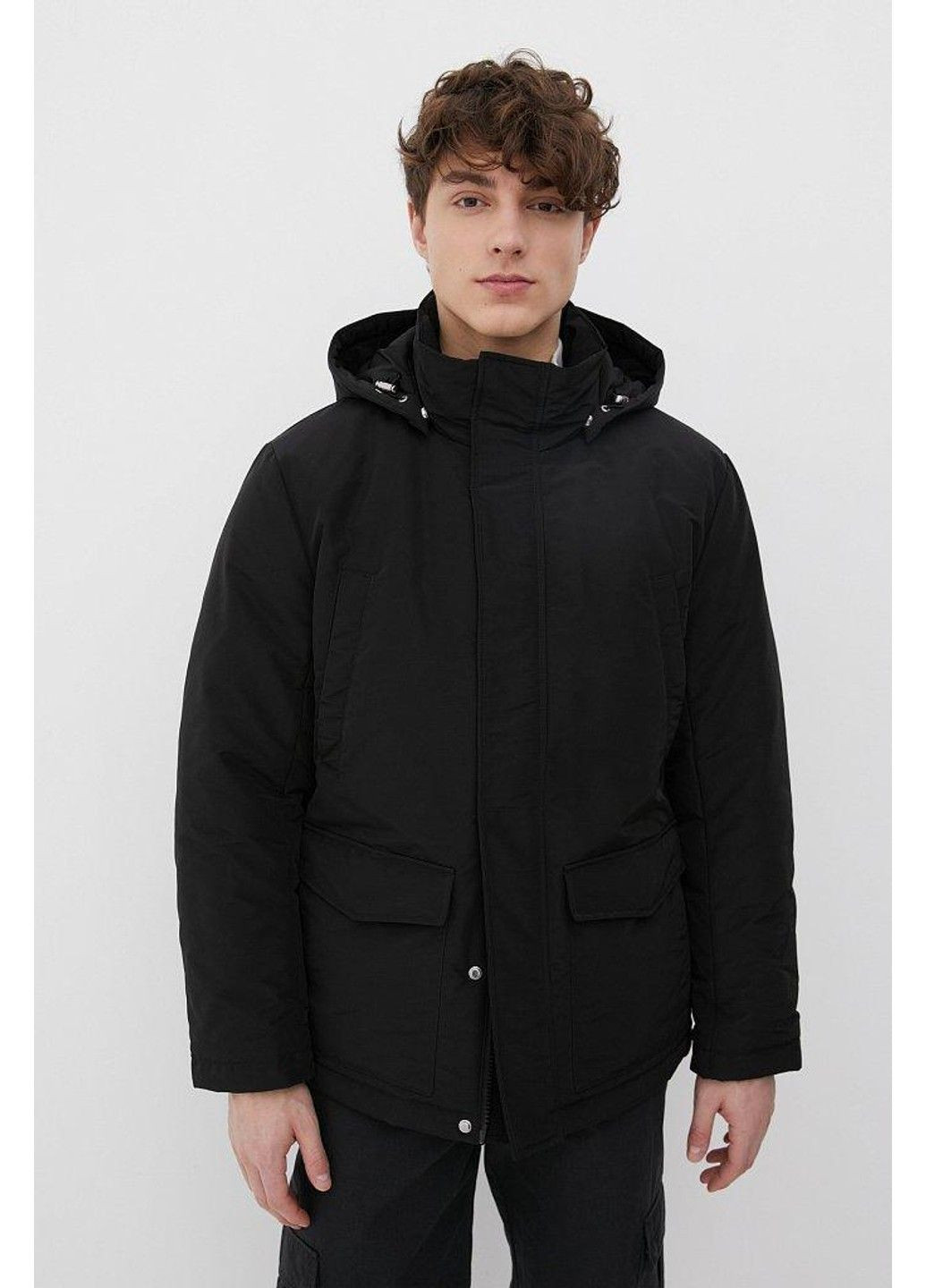 Черная демисезонная парка fbc21010-200 Finn Flare