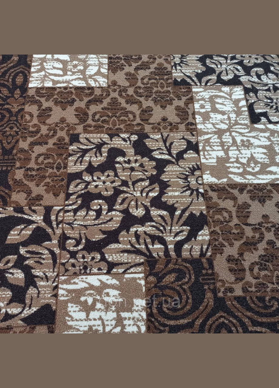 Ковровая дорожка Valley коричневая шириной 200 см (цена по пог.м) Dinarsu (333034538)