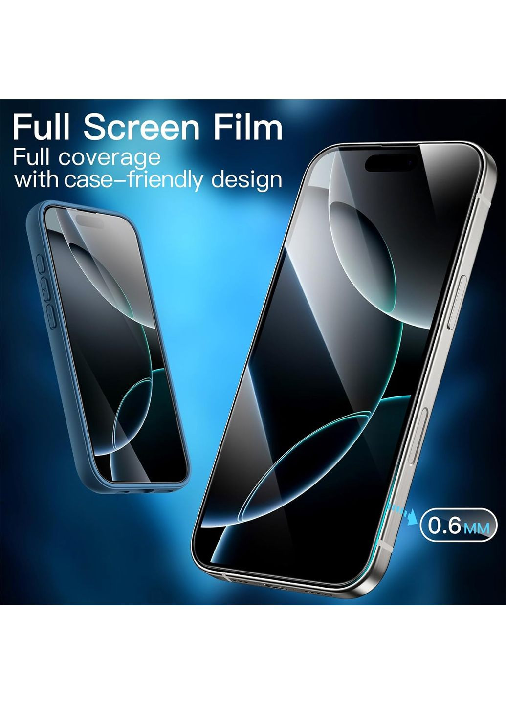 Захисне скло для iPhone 16 Pro 3 шт + рамка для легкої установки комбінований JeTech (361440609)