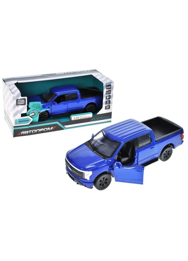 Автомодель инерционная металлическая Ford F-150 Lightning 1:36 с зарядной станцией АВТОПРОМ (378358175)