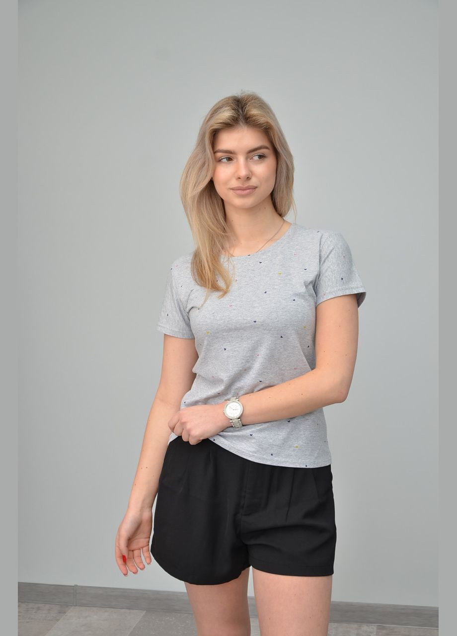 Светло-серая всесезон женская футболка, повседневная, разные цвета (размер: s, m, l,, xxl) светло-серый, xl No Brand