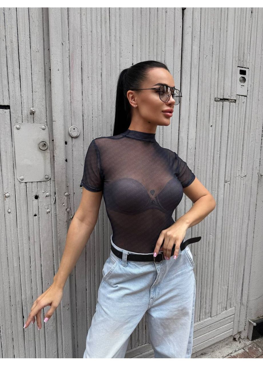 Жіночий боді з сітки в стилі Miu Miu Україна (351386285)