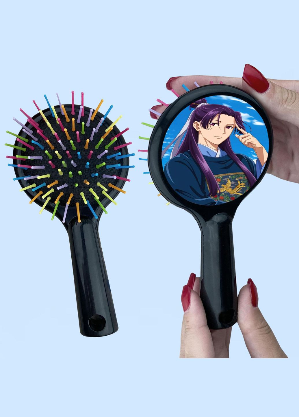 Расческа для волос Аниме Монолог фармацефта #0006 черный No Brand (315042154)