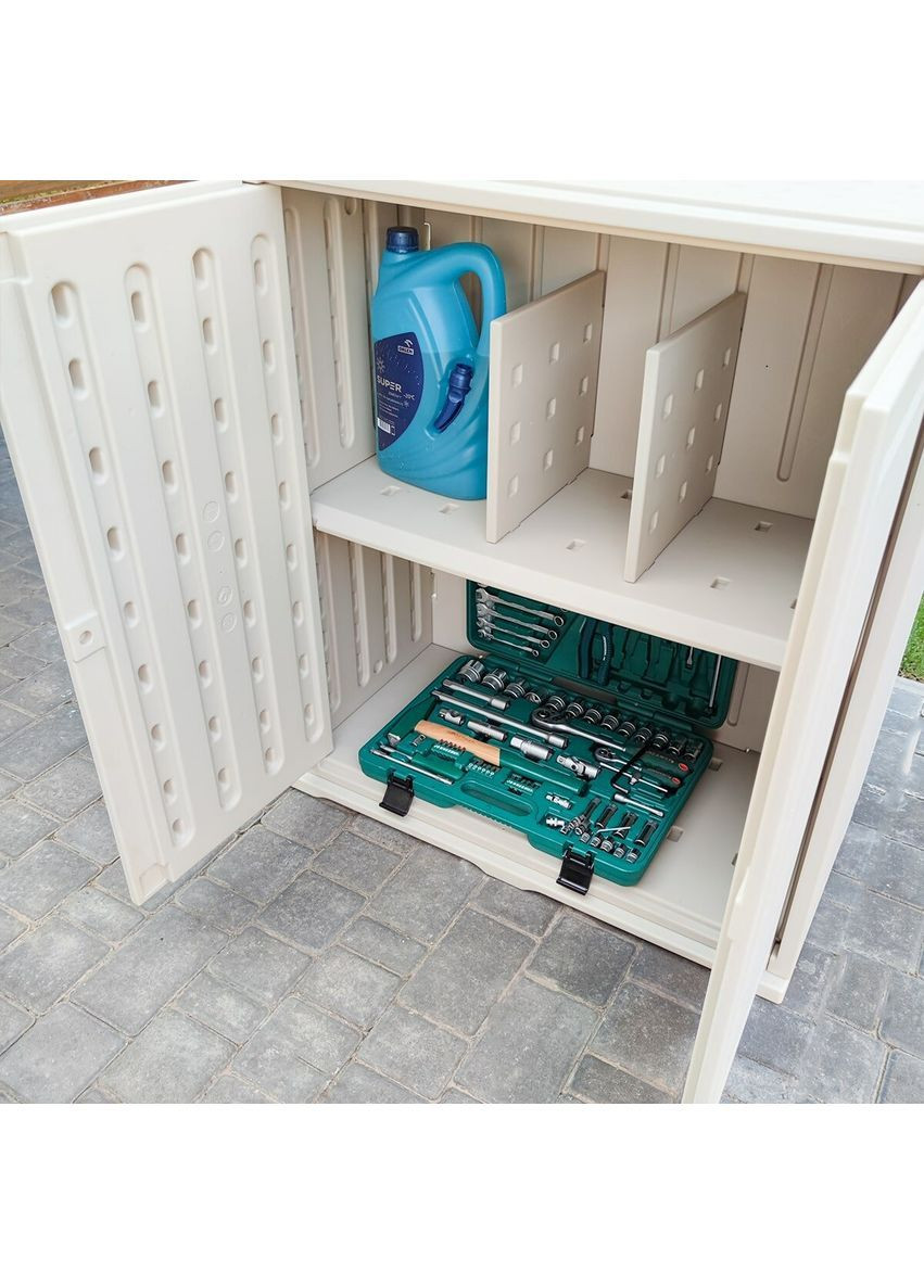 Пластиковая тумба с полкой 82х41х93см StickerWall-SW-00001543 IKI (370563897)