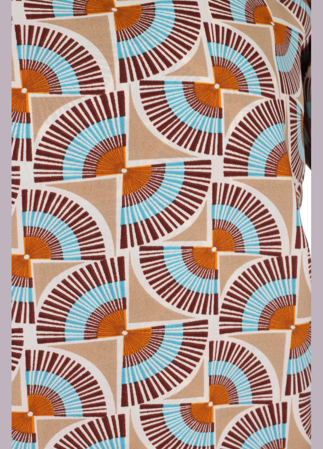 Бежевое повседневный женское платье с круглым воротником и свободным кроем (ll225016282) LadyLike