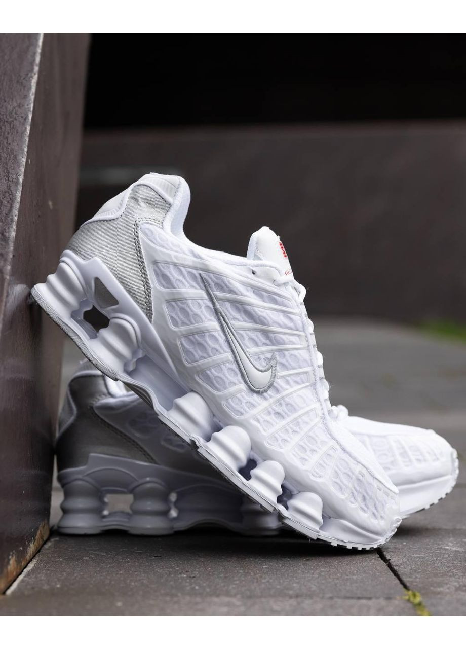 Білі Осінні кросівки чоловічі nike shox tl white найк шокс тл No Brand