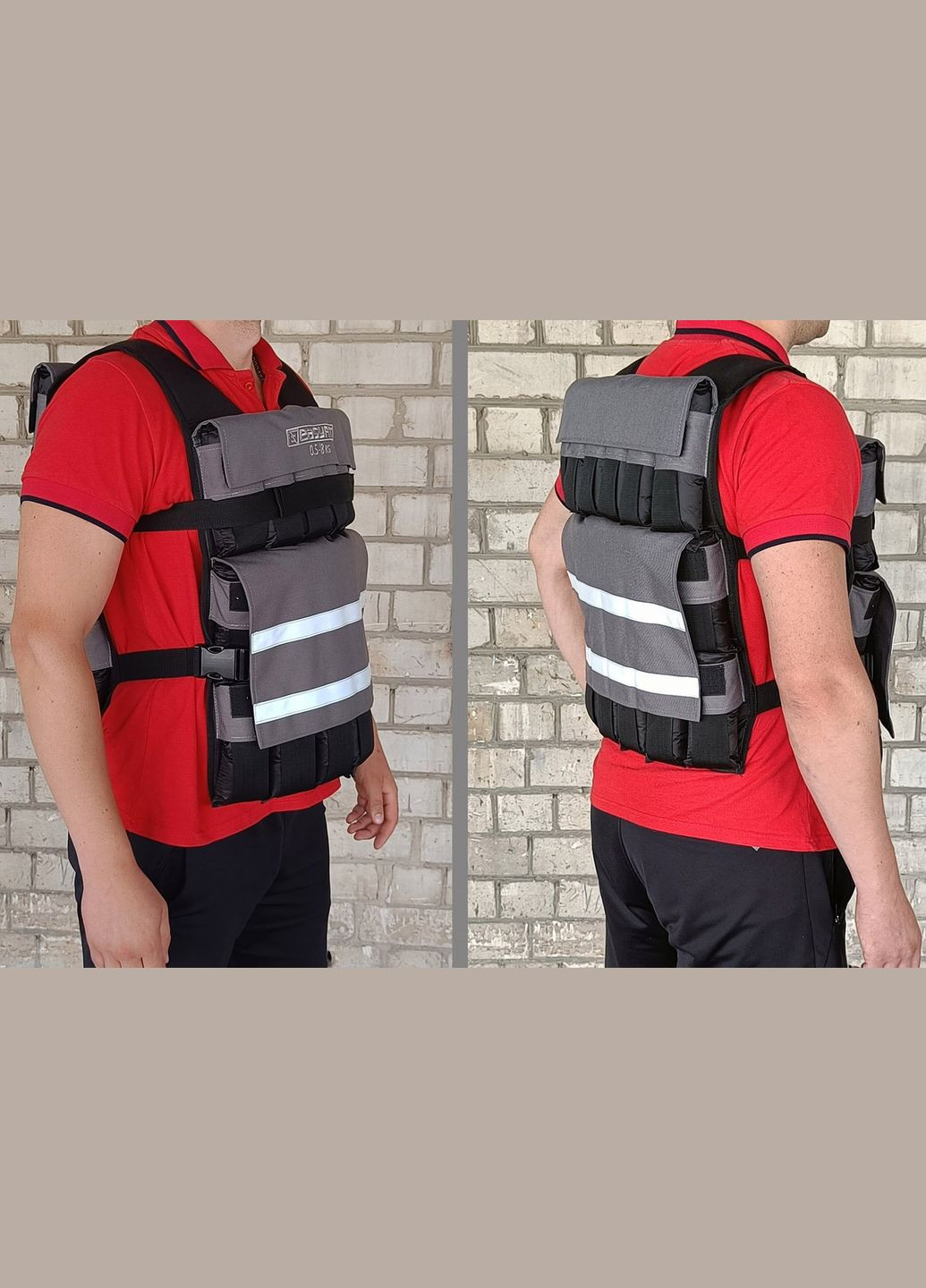 Жилет утяжелитель Armor 18 кг наборный с шагом 0,5 кг EasyFit (323163645)