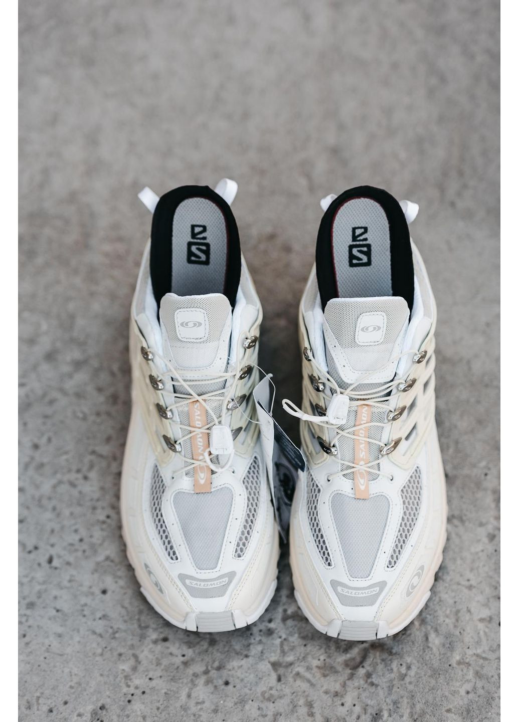 Білі Осінні кросівки чоловічі salomon acs pro white саломон No Brand