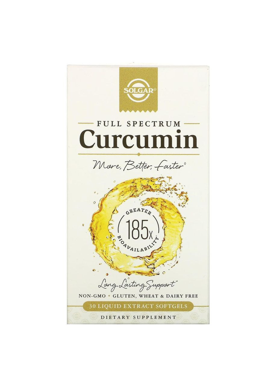 Куркумін Curcumin 30 гел капс Solgar (359473171)