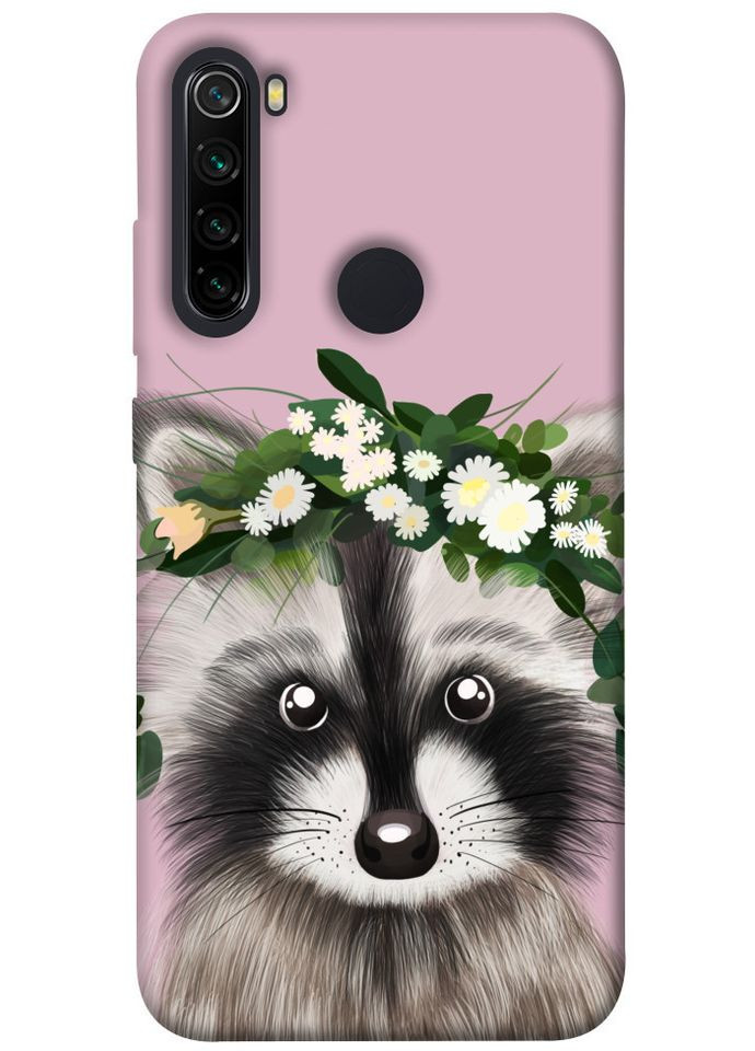 Чехол с принтом для Xiaomi Redmi Note 8/на Ксеми, сяоми, ксиомиредами ноте 8 Raccoon in flowers No Brand (339062916)