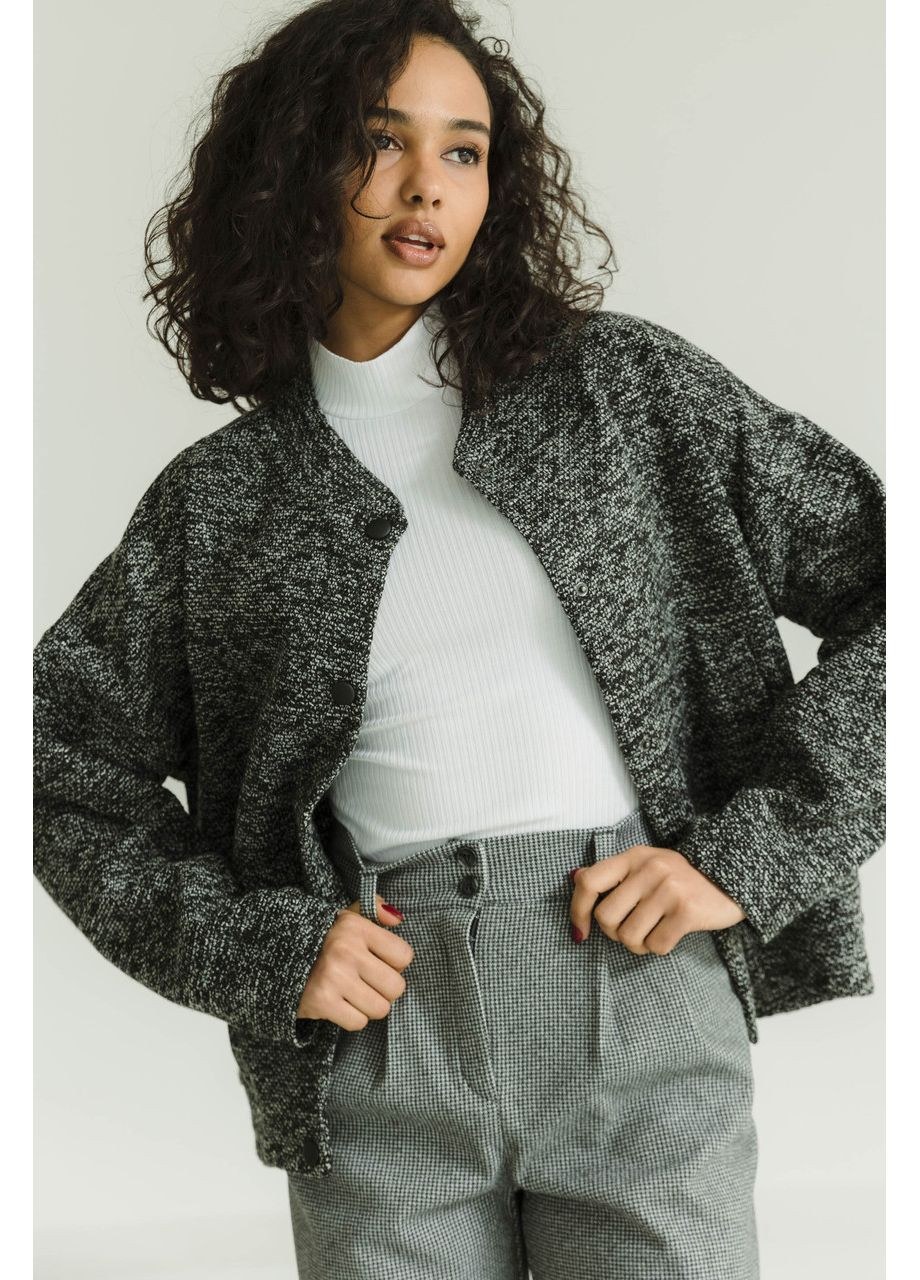 Сіра демісезонна бомбер сірий Seventeen