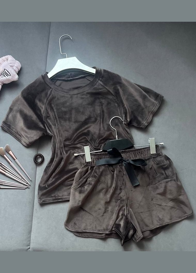 Футболка+шорты Велюр Спорт No Brand - (345643626)