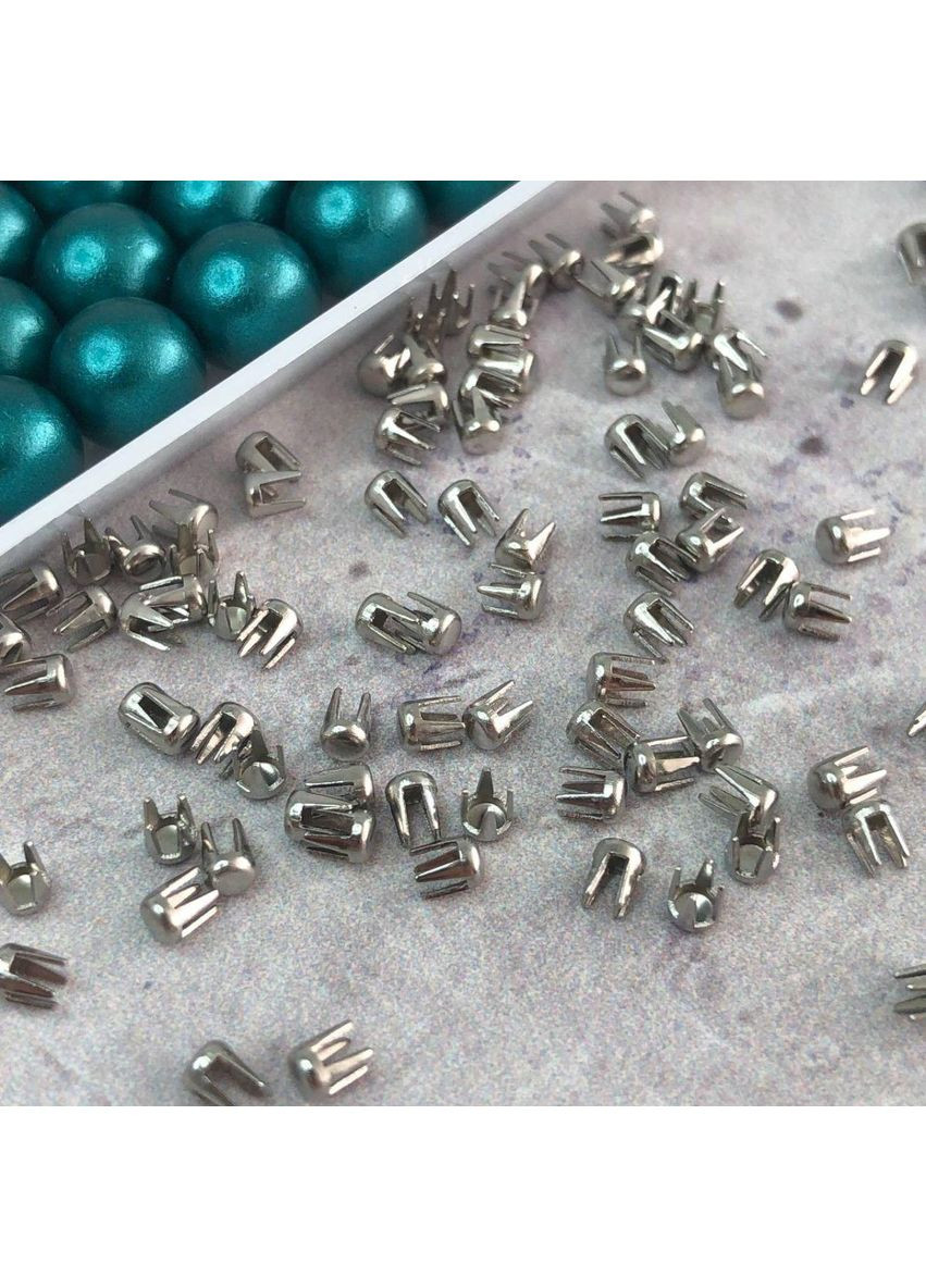 D-8 мм (100 шт) Пробивные бусины на заклепках - морская волна Plus-plus (352743874)