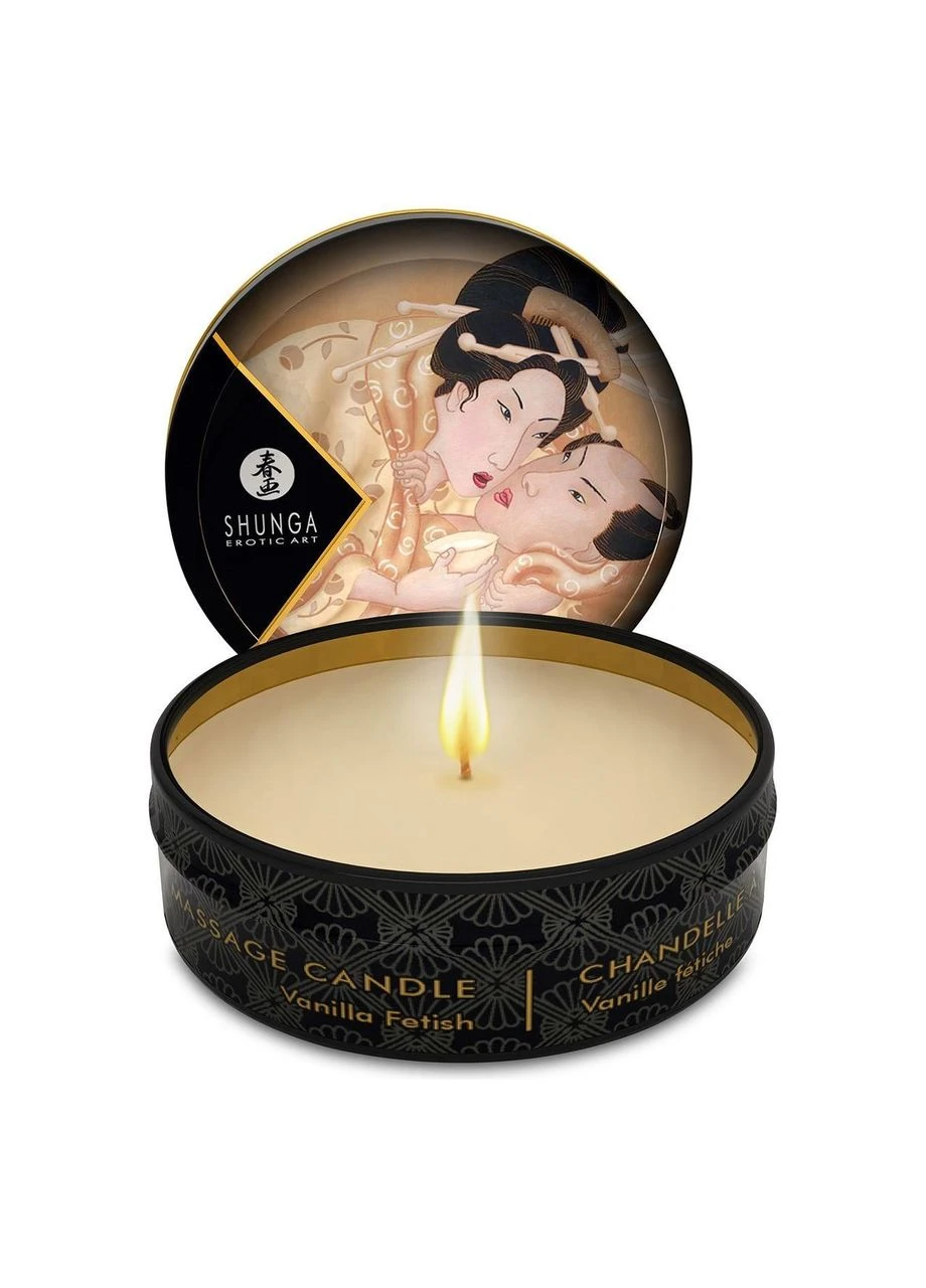 Возбудительная массажная свеча Mini Massage Candle Vanilla Fetish (30 мл) Shunga (315012478)