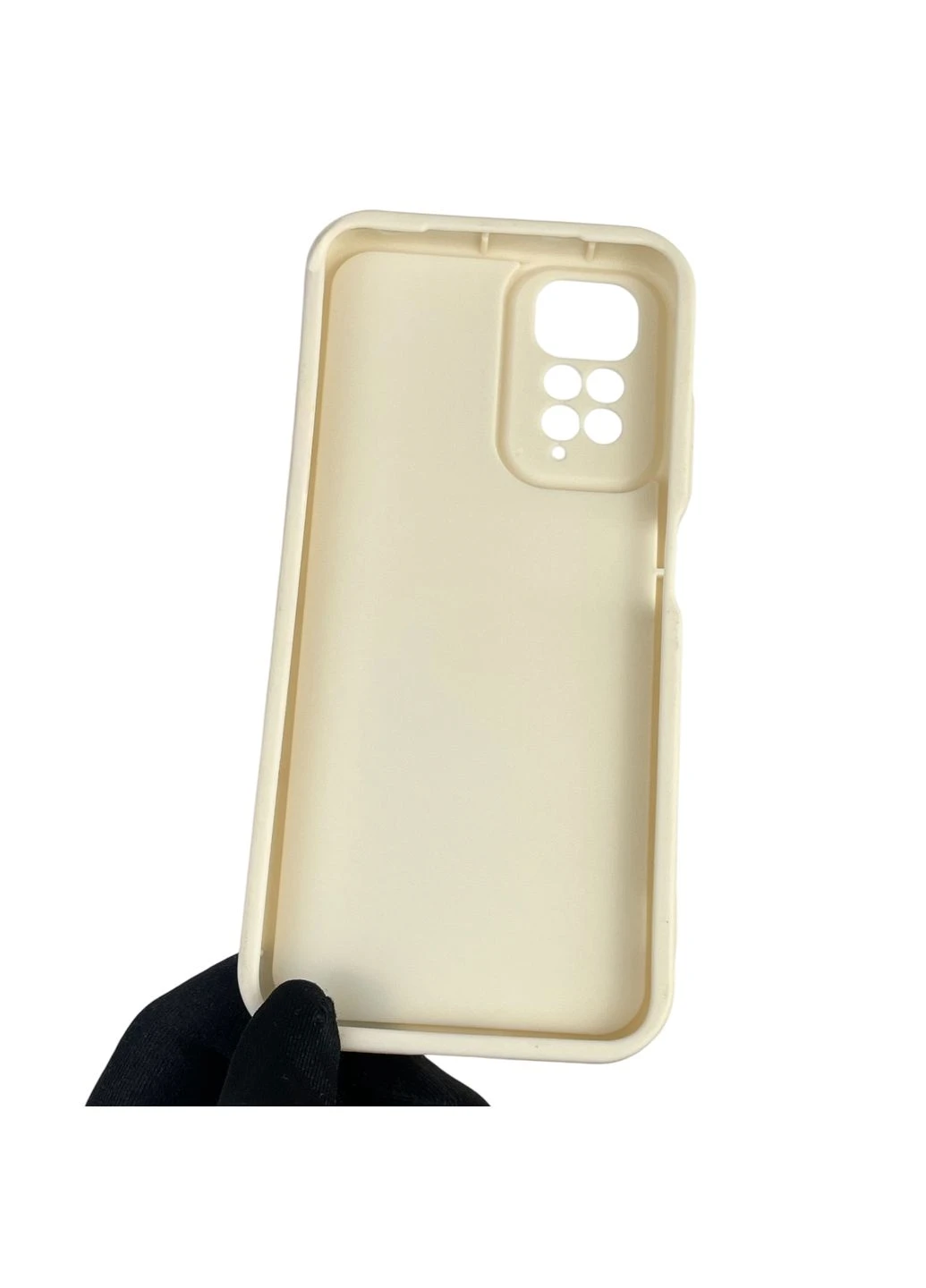 Чехол силиконовый Soft Touch с 3D принтом женским для Redmi Note 11s молочный (Полная защита камеры) Xiaomi (373671233)