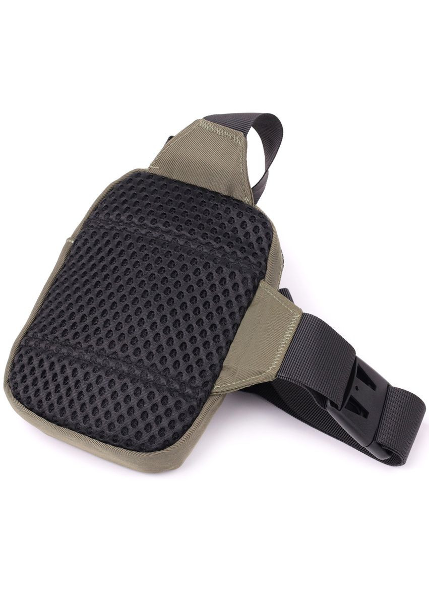 Небольшая слинг сумка для путешествий из качественного текстиля 22871 Зеленый Vintage (316087204)