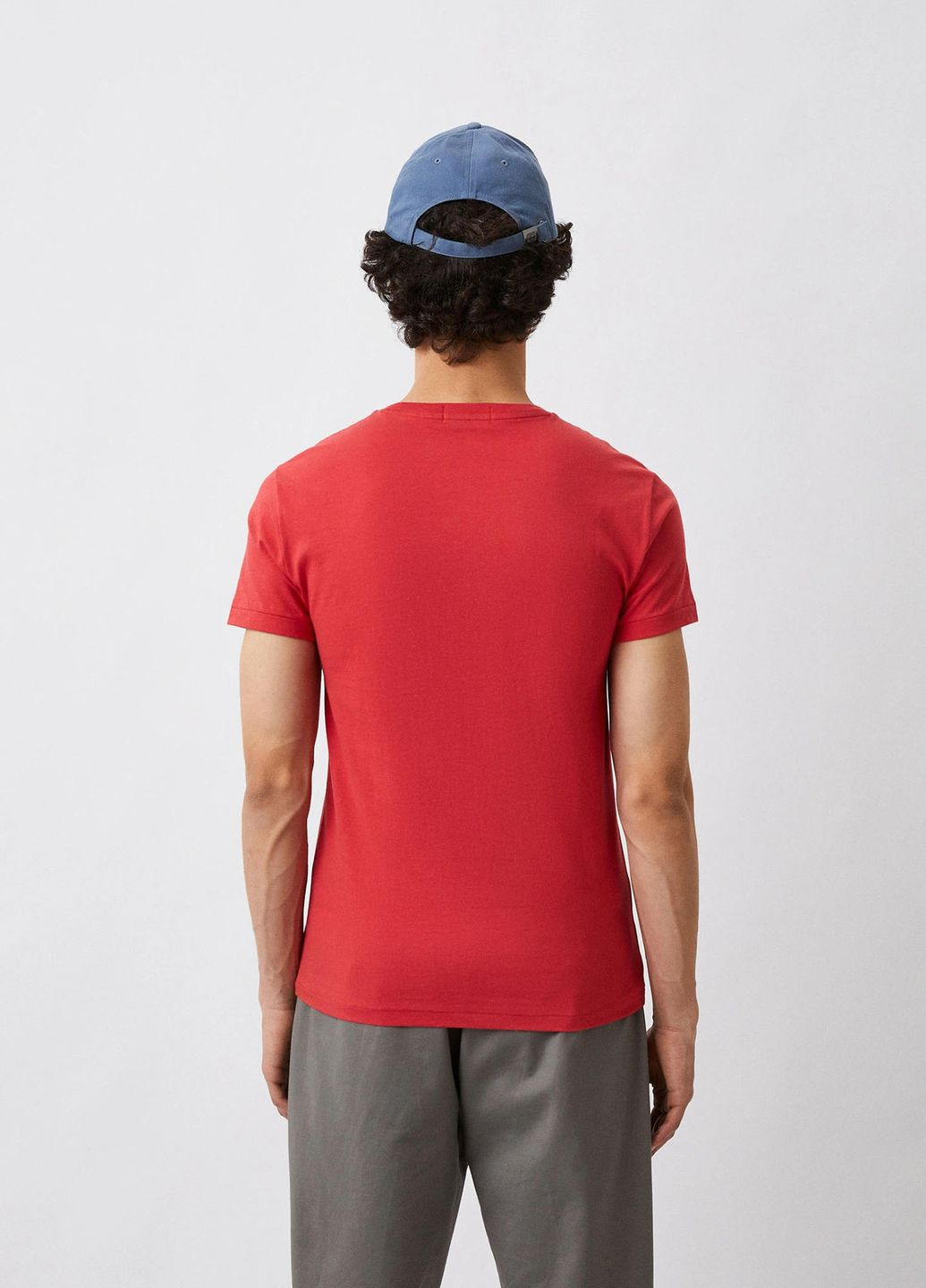 Красная футболка из хлопка slim fit Polo Ralph Lauren