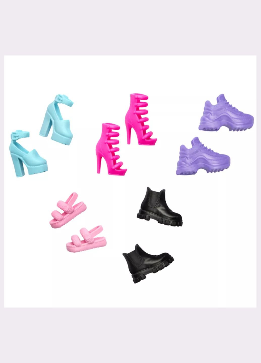 Игровой набор обуви для куклы 5 пар (HWV71) Barbie (333252978)