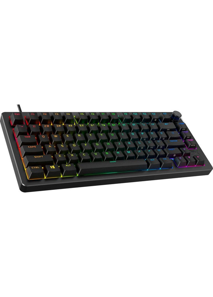 Клавіатура Alloy Rise 75 PBT HX Red USB UA Black (7G7A4AA) HyperX (315137677)