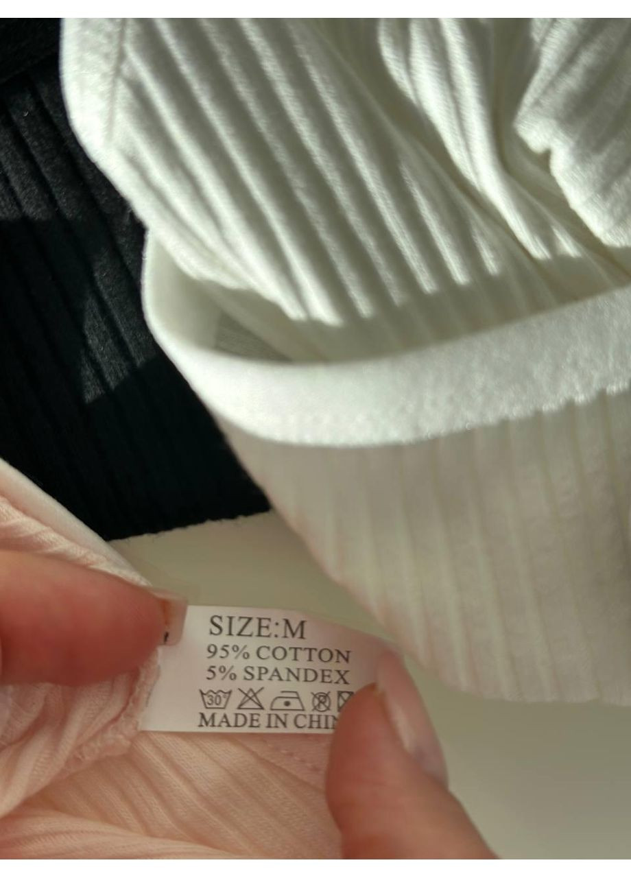 Сет женских трусиков в рубчик черный/белый/серый/пудровый. Набор женского нижнего белья из четырех трусов в рубчик. No Brand (365550065)