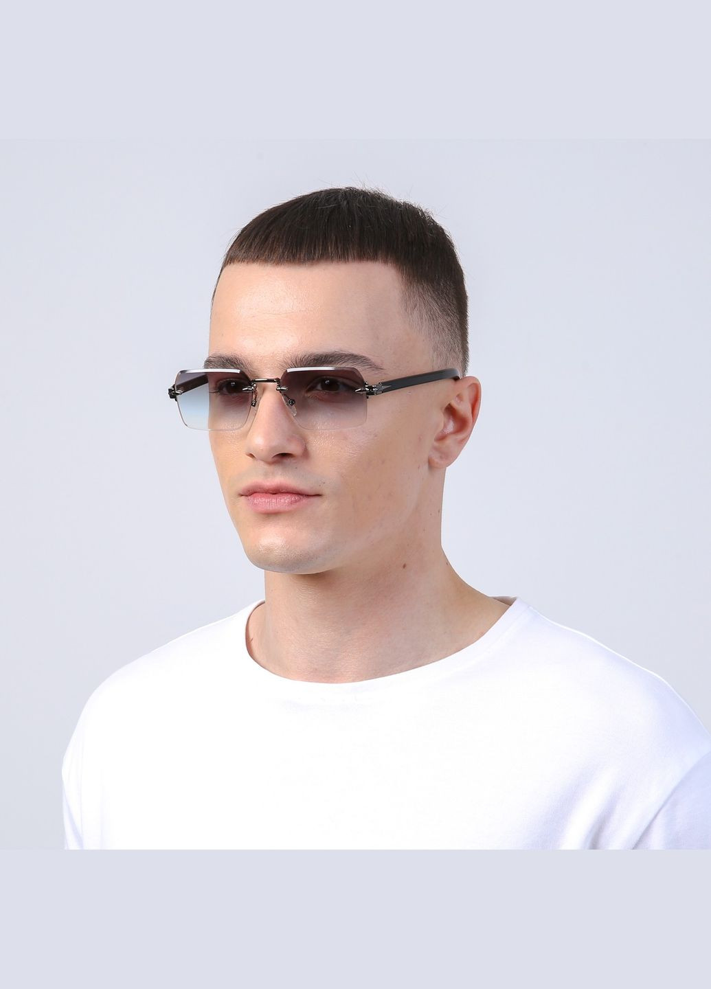 Солнцезащитные очки Прямоугольные мужские 724-464 LuckyLOOK 724-464М (342058115)