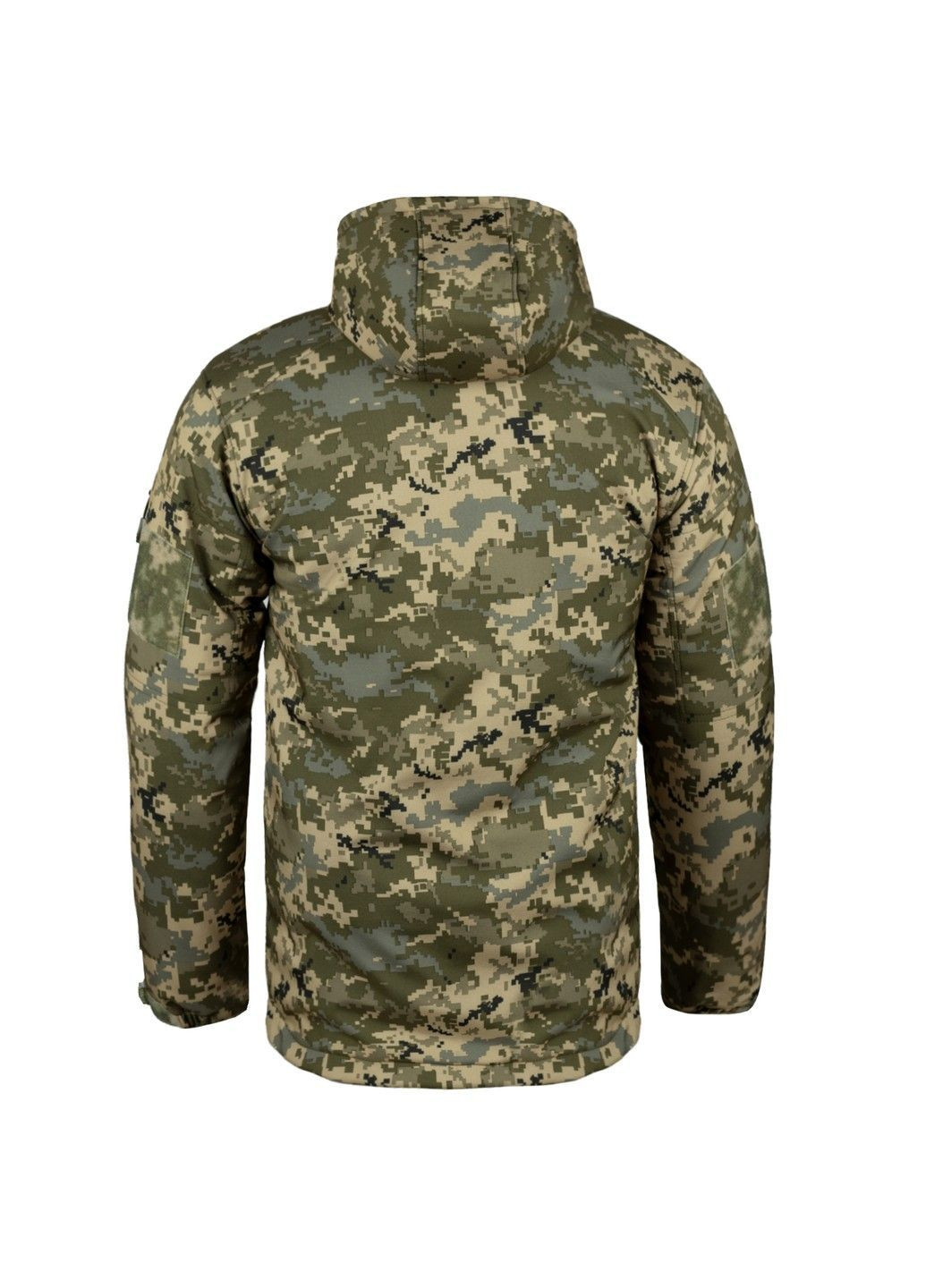 Комбинированная зимняя куртка зимняя softshell max-heat пиксель Vik-Tailor