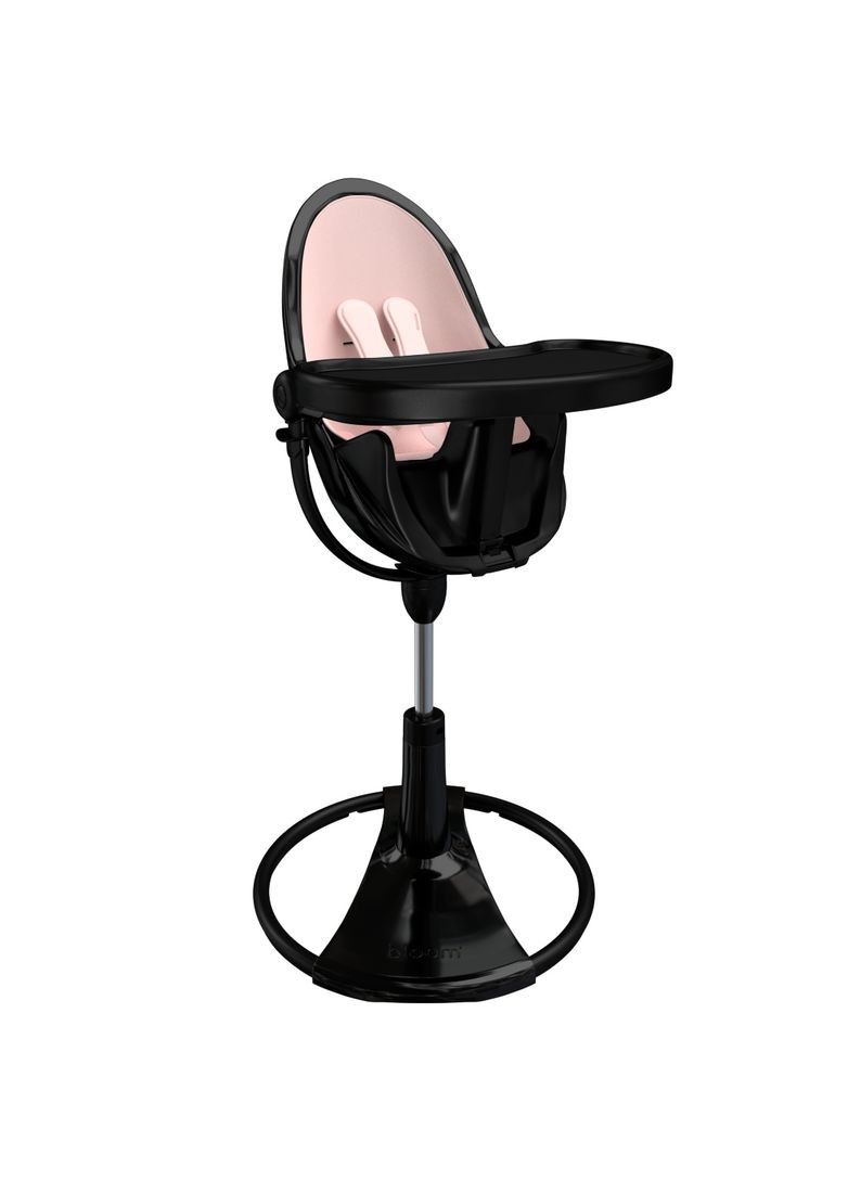 Стульчик для кормления FRESCO Noir/Rosewater Bloom E10535-BB\E10540-RWL (353222929)
