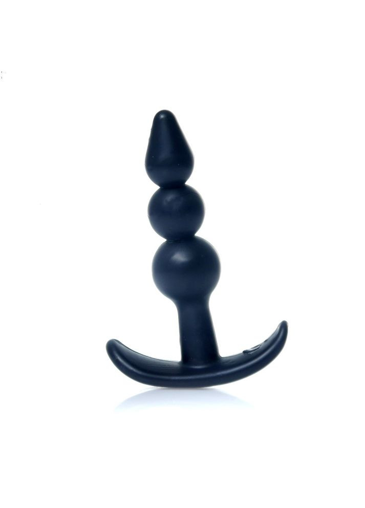 Чорний анальний плаг "T-Plug Ripple" Boss Series (307073289)