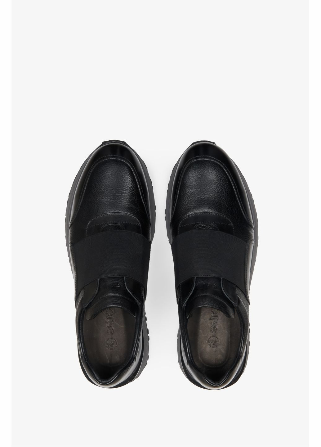 Чорні Осінні кросівки, колір чорний Estro