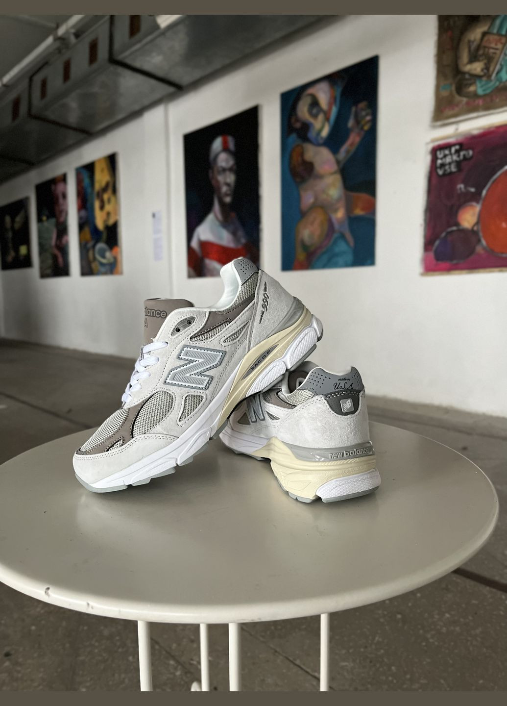 Кроссовки женские и мужские New Balance 990 grey brown | Нью Беланс 990 серые коричневые No Brand серые демисезоны (316663543)