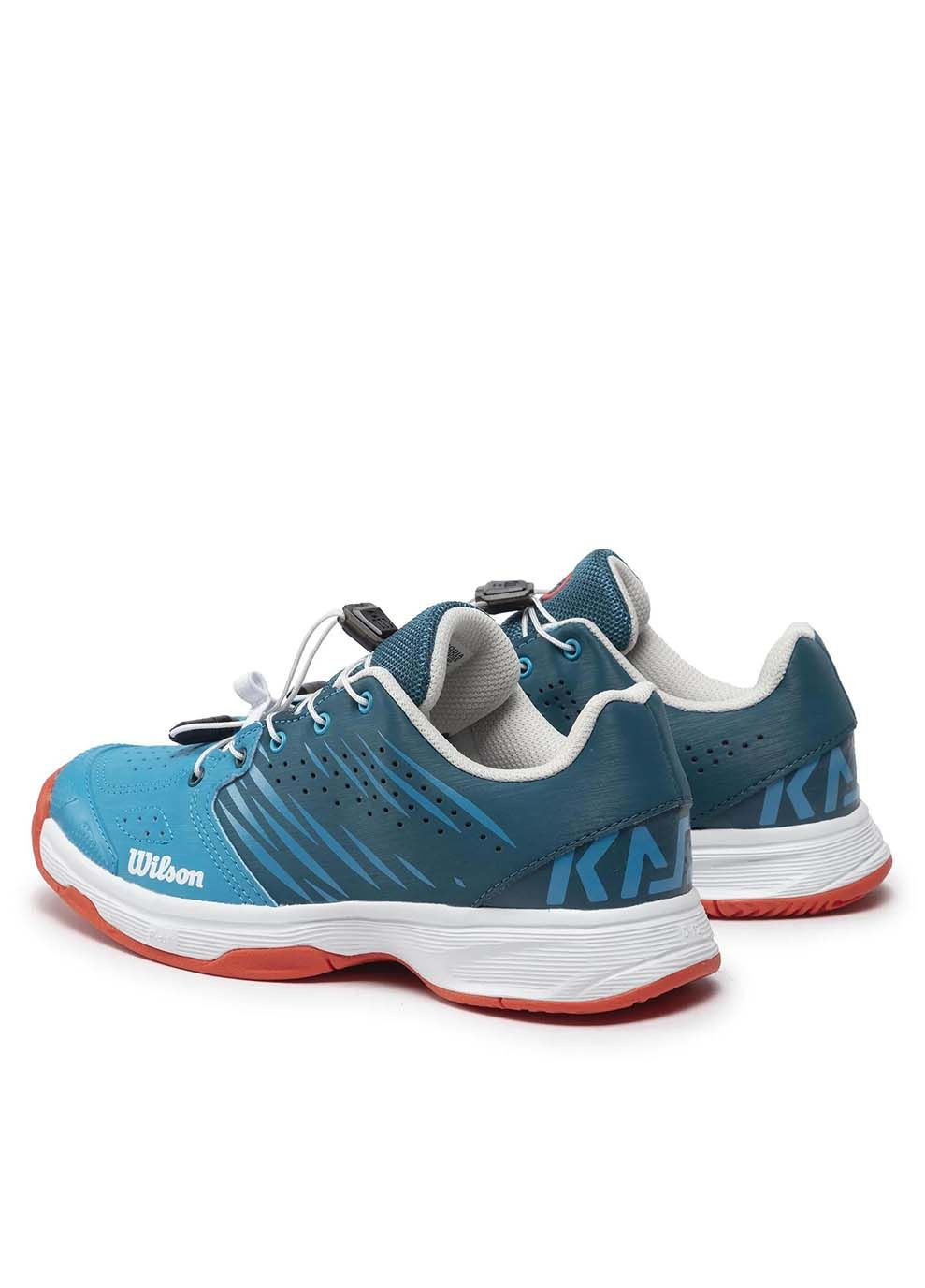 Комбіновані Осінні дитячі кросівки kaos jr 2.0 ql синій кораловий Wilson