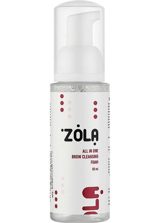 Пена для бровей очистная Cleansing Brow Foam 80ml (1138973-175365) ZOLA (368630861)
