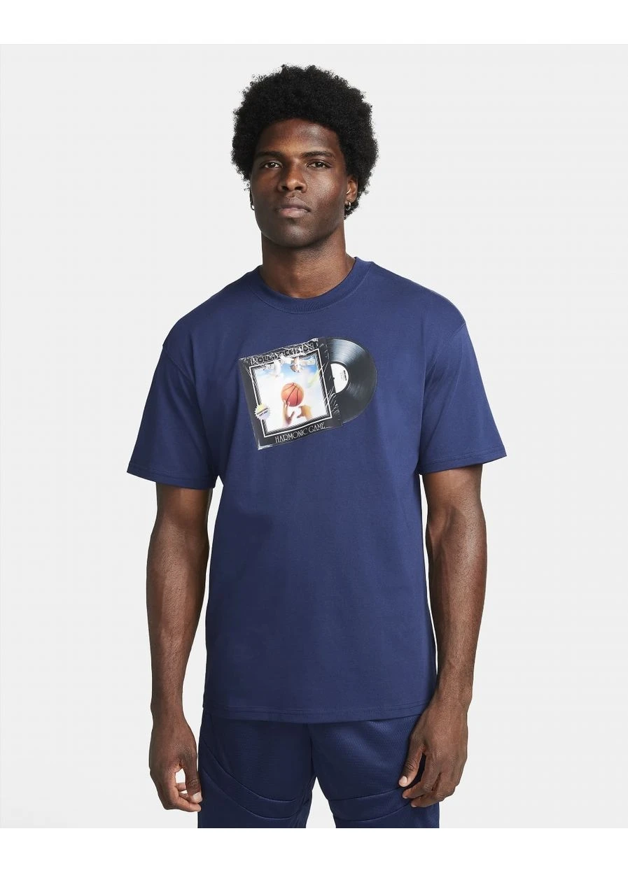 Синя футболка max90 basketball-t-shirt blue fq4914-410 Nike