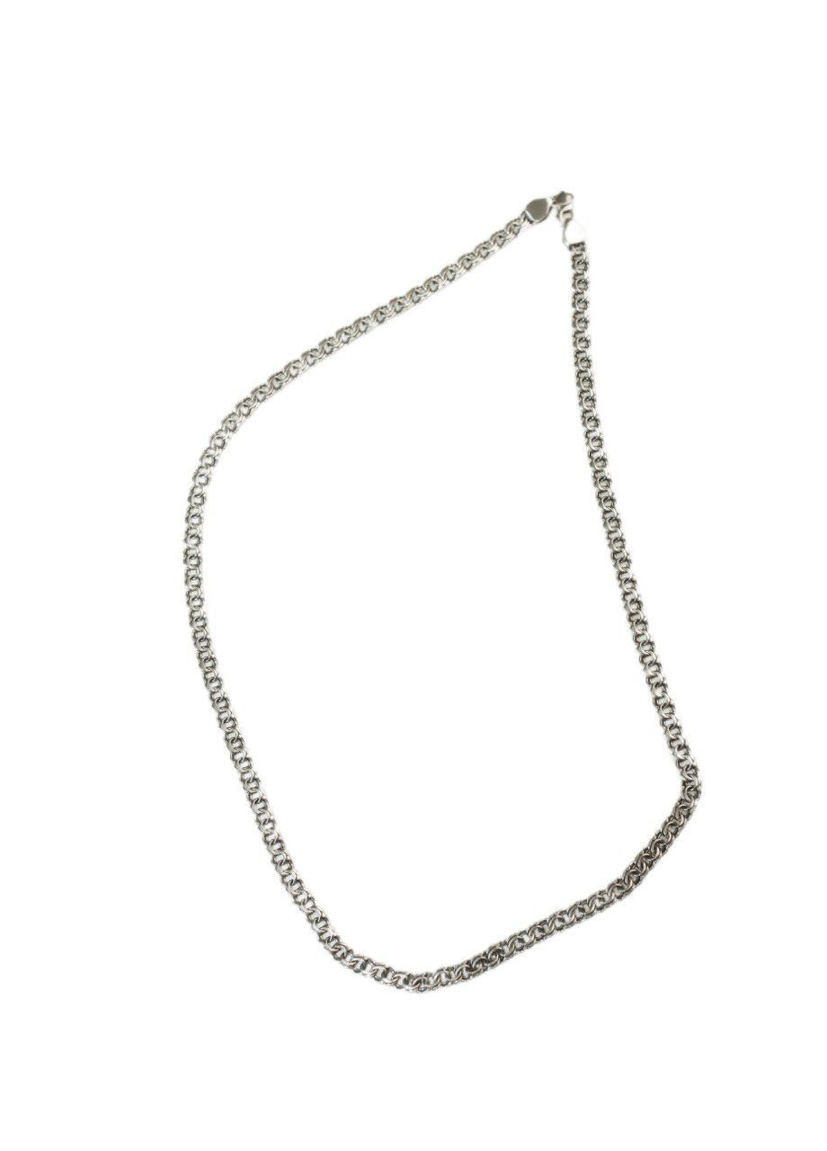Цепочка серебряная классическая Плоский бисмарк 802ч, 55* размер, розмір No Brand (317577386)
