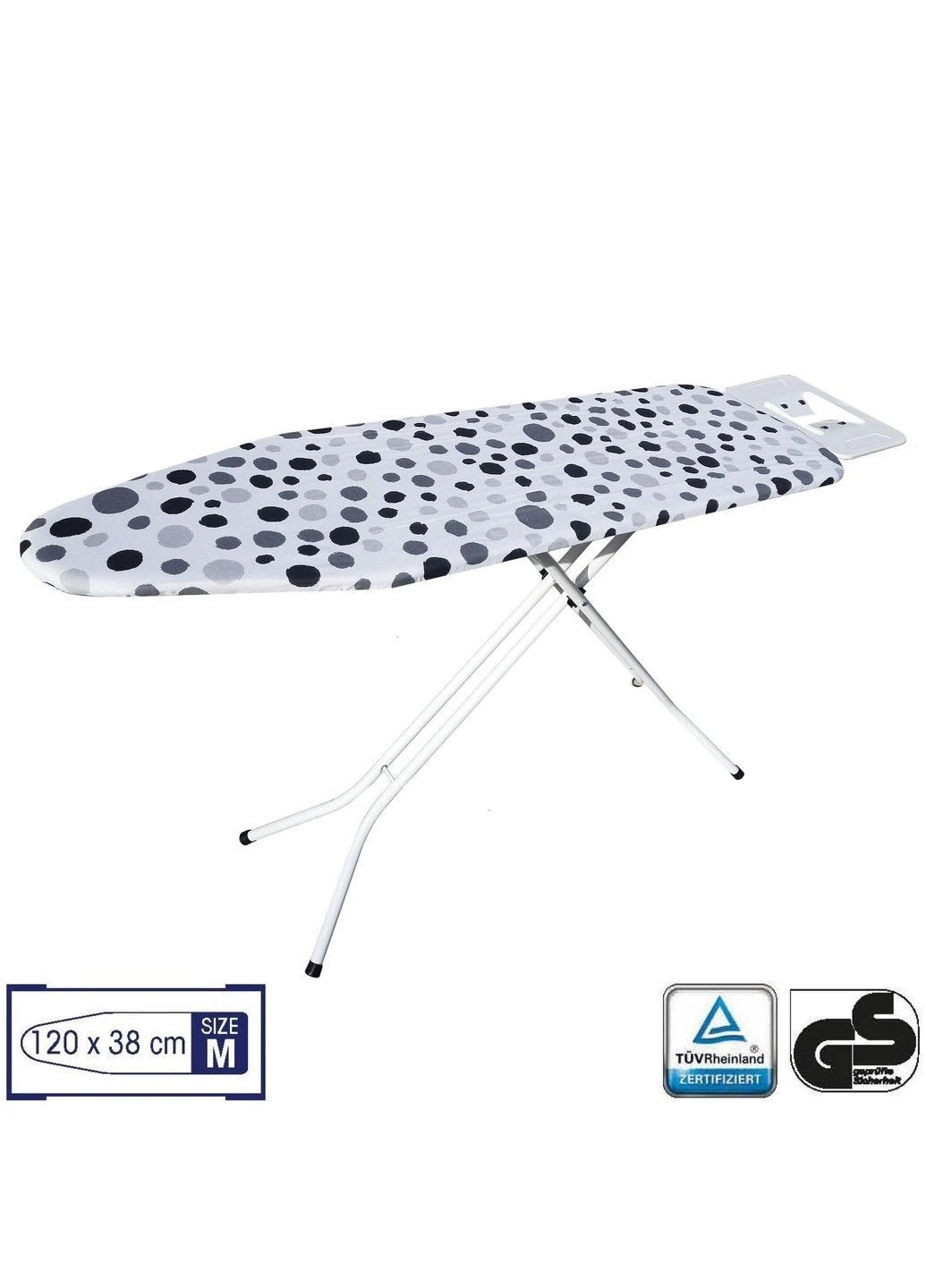 Доска для глажки Superstandard Basic 120x38 White/Grey Spots (CS95150E290) Casa Si (394241532)