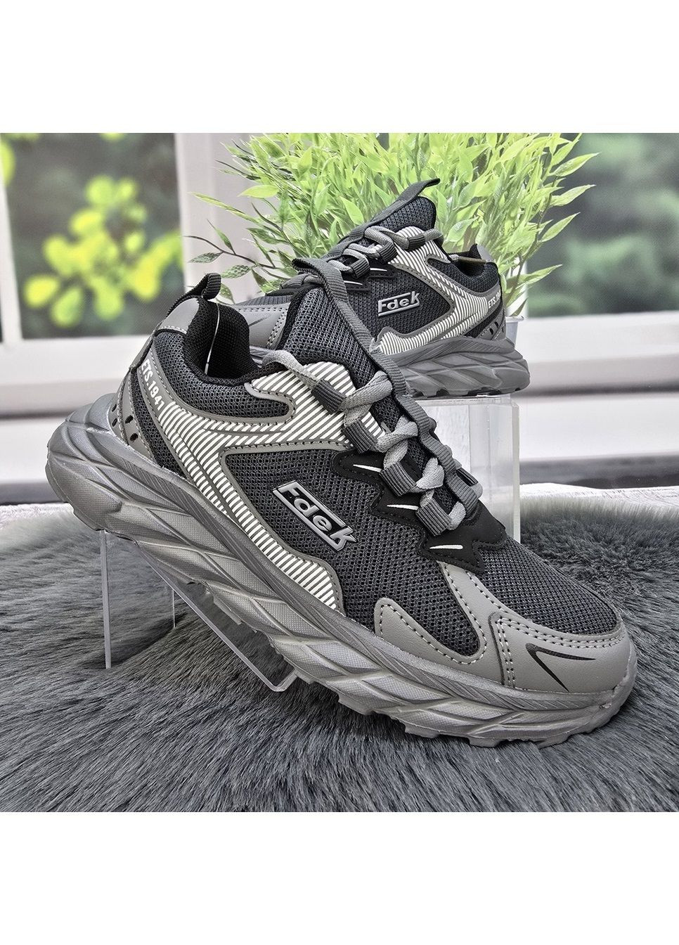 Сірі Осінні кросівки підліткові FDEK