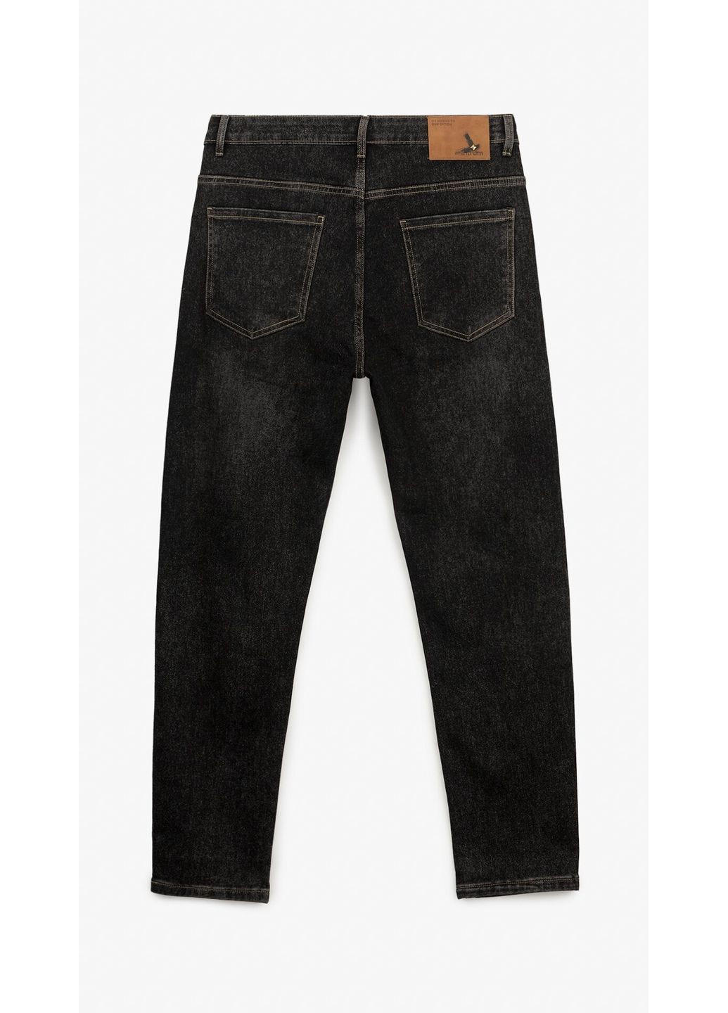 Черные демисезонные джинсы мужские 2221 черный shop (2000999191275) Slim Fit No Brand