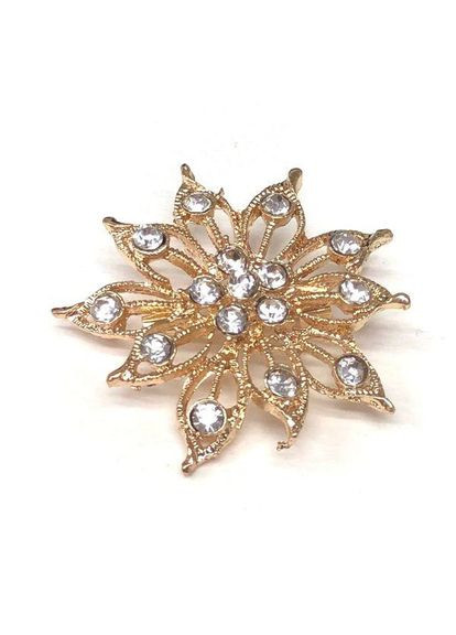 Брошка "Хризантема" метал - золото Plus-plus (352746737)