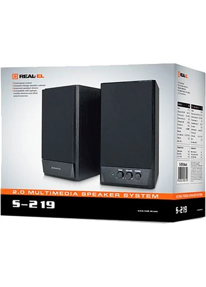 Колонки S-219 Black (EL121200004) Real-El (338188451)
