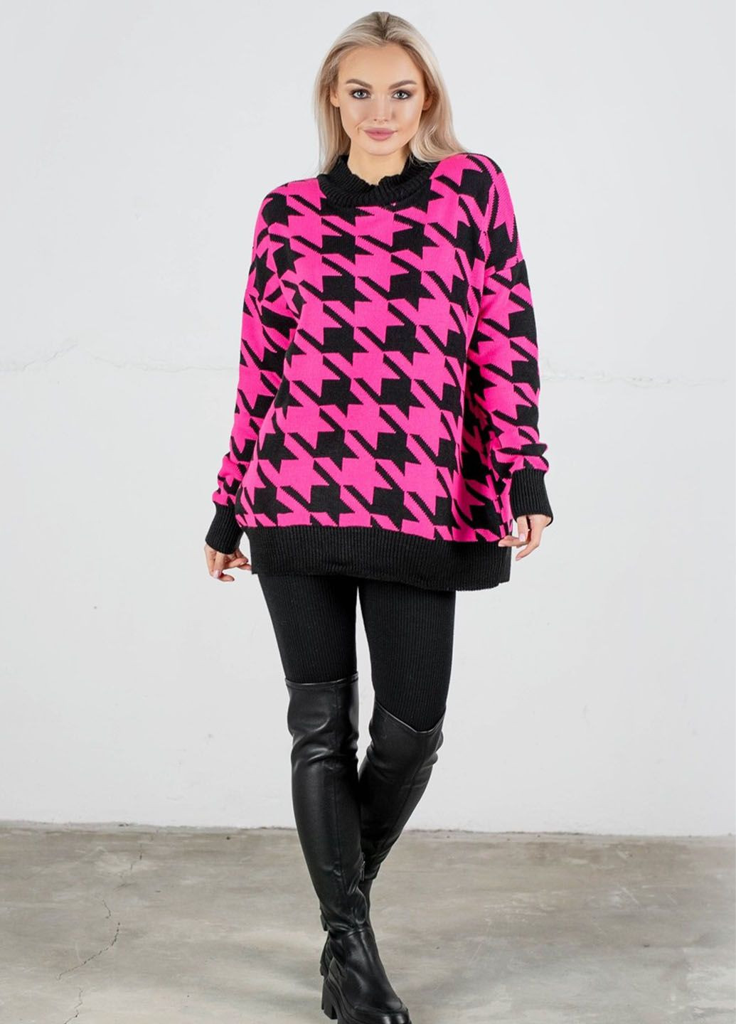 Малиновый демисезонный свитер "донна" Anika