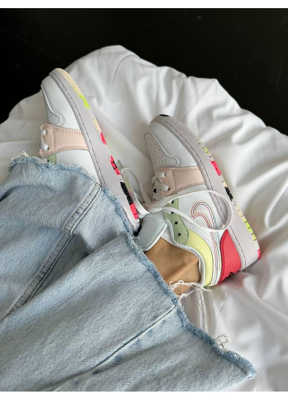 Комбіновані Осінні кросівки чоловічі nike air jordan 1 retro ember glow найк аір джордан No Brand