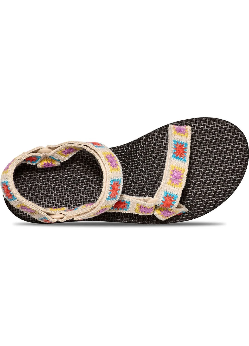 Жіночі сандалі Flatform Universal Crochet T1150210EXP літні босоніжки чорні з кольоровим на платформі Teva (397341281)